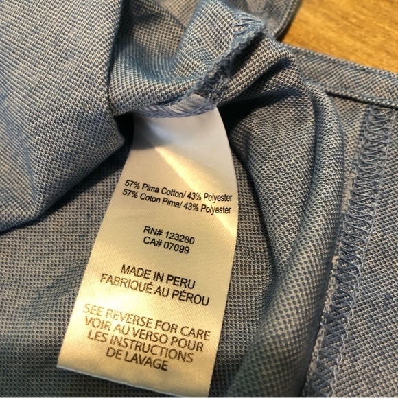 Travis Mathew Sentry Chest Logo Blue Short Sleeve Golf Shirt Polo Mens Medium - Picture 5 of 9